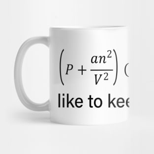 Real Gaz of van der Waals Equation - Thermodynamics And Physics Mug